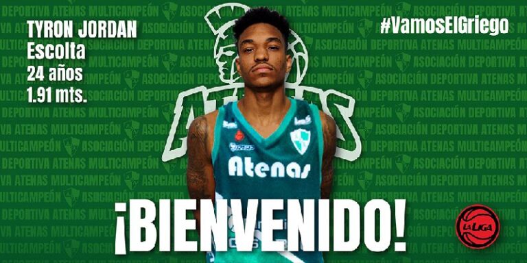 Atenas sumó a su primer extranjero: Tyron Jordan