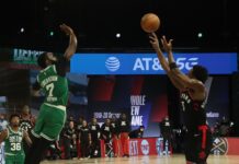 Toronto venció a Boston con un triple en el último segundo