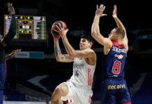 El Real Madrid superó al Baskonia y se mantiene en lo alto