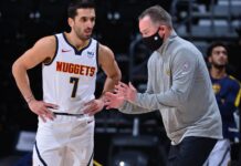 Triunfo de Denver en el tercer juego de Campazzo en la NBA