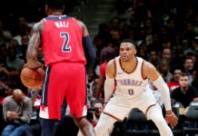 Westbrook jugará en Washington y Wall en Houston Wall Westbrook