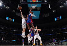 Con buena participación de Campazzo, Denver aplastó a Detroit