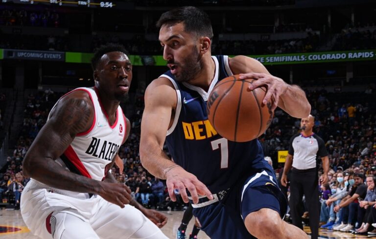 Los Nuggets metieron su quinto en fila con muy buen partido de Campazzo