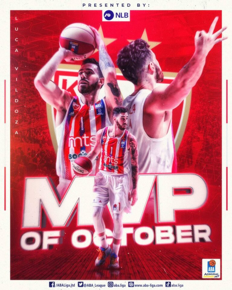 Luca Vildoza, MVP de octubre en la Liga Adriática