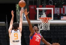 Leandro Bolmaro sumó minutos en G-League