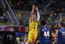Aplastante victoria del Gran Canaria Nicolás Brussino terminó con 5/6 en triples