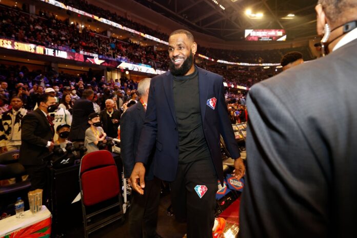 LeBron James durante el fin de semana del All Star Game de la NBA