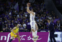Paliza del Real Madrid en el inicio de los playoffs Real Madrid ganó el juego 1 ante Gran Canaria.
