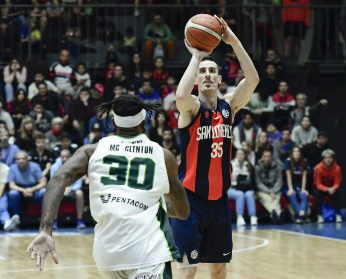 Federico Marín, otra vez clave en la victoria de San Lorenzo.