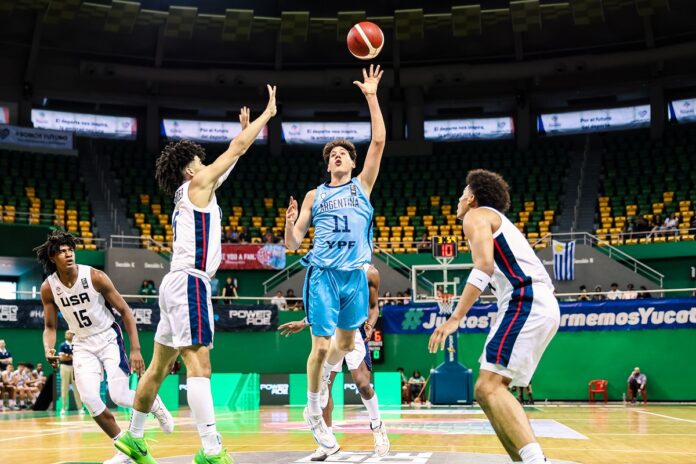 Argentina U16 cayó ante Estados Unidos.