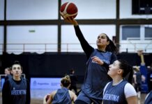 Gentinetta y Boquete en la previa de la AmeriCup La selección se entrenó en el CENARD y atendió a la prensa.