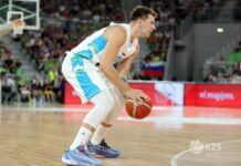 Luka Doncic brilló en otro triunfo de Eslovenia Luka Doncic brilló en Eslovenia