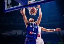 En el Grupo B, Serbia fue mucho más que Puerto Rico Serbia ganó y está 2 a 0.