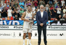 Facu Campazzo, el líder del Real Madrid en la Supercopa Campazzo MVP de la Supercopa.