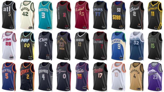 CAMISTEAS NBA CITY EDITON JERSEYS TEMPORADA 2023-24 Las camisetas City Edition de la NBA para la Temporada 2023-24