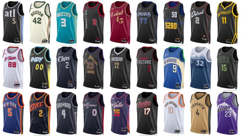 Las camisetas City Edition de la NBA para la Temporada 2023-24