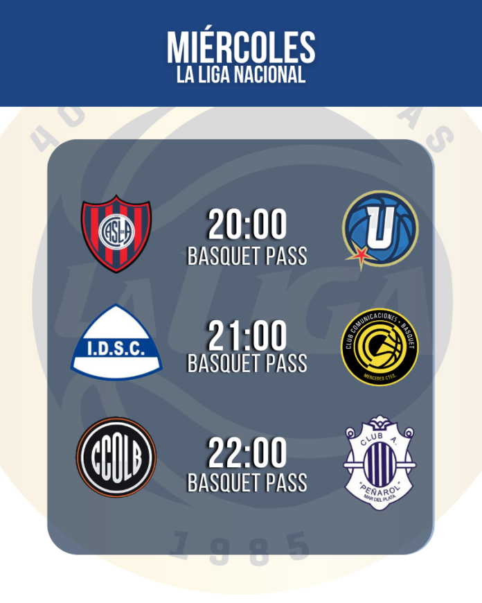 LIGA NACIONAL MIÉRCOLES LIGA NACIONAL MIÉRCOLES