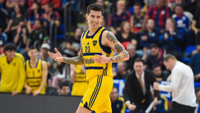 leonel_schattmann_boca Leonel Schattmann festeja tras una anotación de Boca.