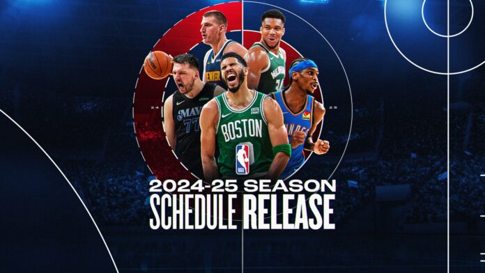 16x9-safezone-1 La foto oficial para anunciar el Calendario 2024-25 de la NBA.