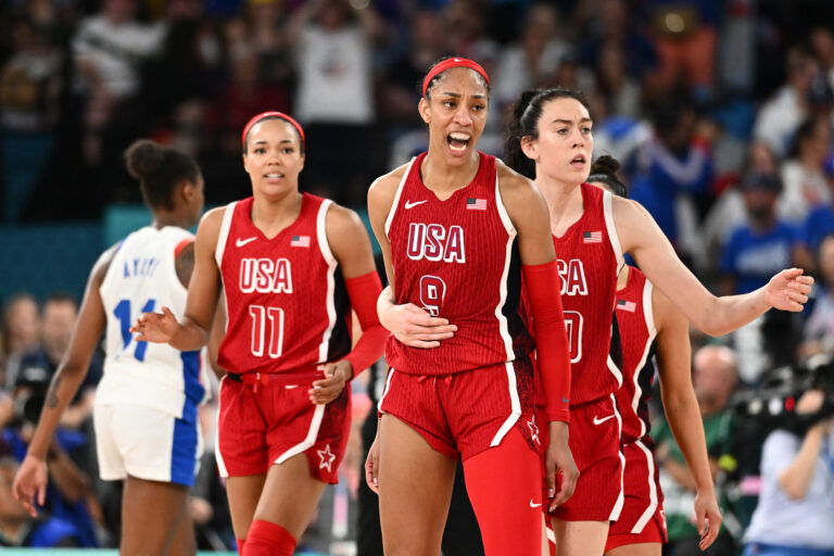 A'JA Wilson, la mejor jugadora del básquet femenino en París 2024. Foto: FIBA.