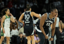 WNBA: Las locales cumplieron en el inicio de los Playoffs Las Vegas va por el tricampeonato en la WNBA.
