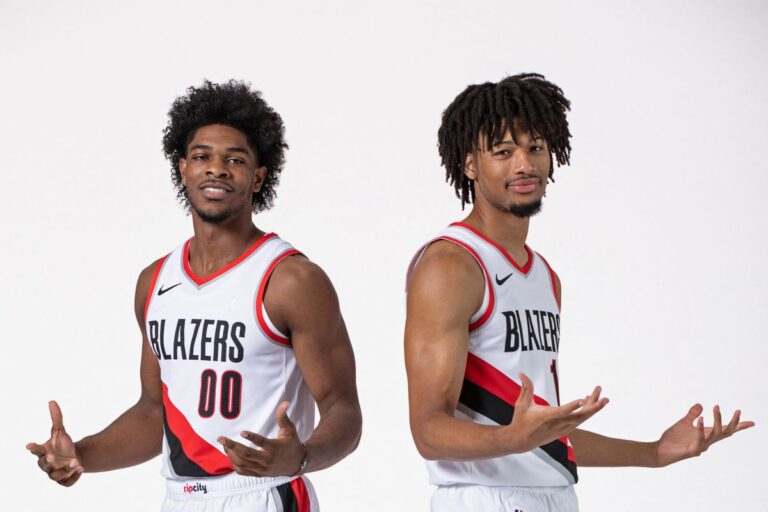 Scoot Henderson y Shaedon Sharpe, las caras visibles de los Portland Trail Blazers.