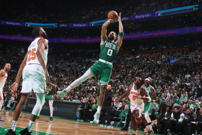 Jayson Tatum. Celtics vs. New York Knicks