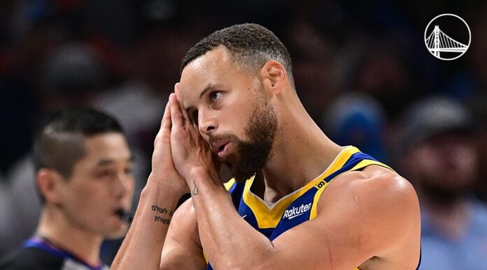 GcErUGuXAAAU7hq (1) El festejo de Curry tras la victoria de los Warriors en la casa del Thunder.