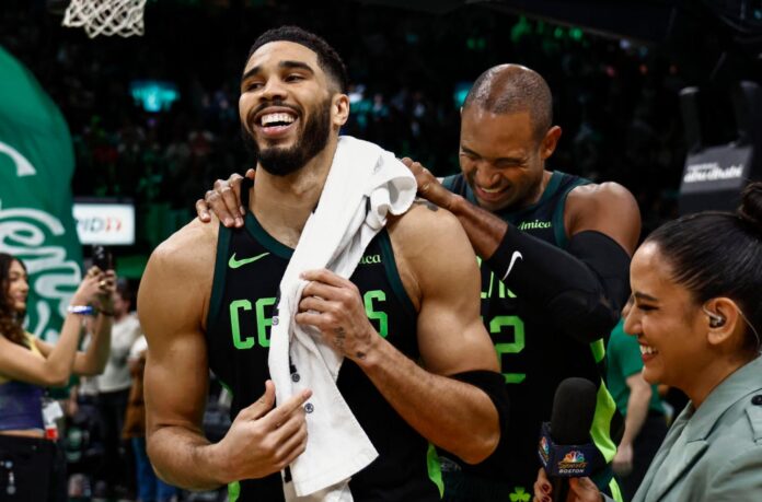 Jayson Tatum fue el autor del tiro ganador que hizo posible el triunfo.