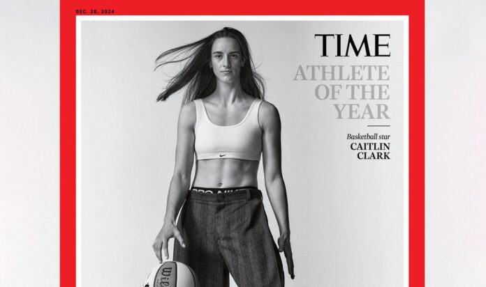 Caitlin Clark ganó el premio a la mejor atleta del 2024.