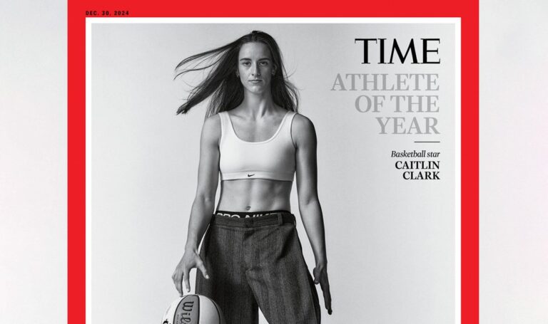 Caitlin Clark ganó el premio a la mejor atleta del 2024.