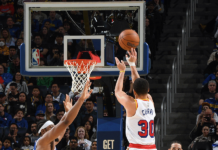 Curry y LeBron brillaron en sus triunfos: lo mejor del jueves Stephen Curry lideró el festejo de los Warriors.