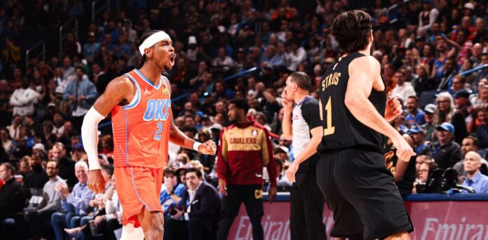 Shai Gilgeous-Alexander lideró la victoria del Thunder.