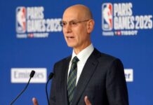 La NBA abrió el debate: ¿cambian los tiempos? Adam Silver habla en conferencia de prensa en la previa de los Paris Games 2025.