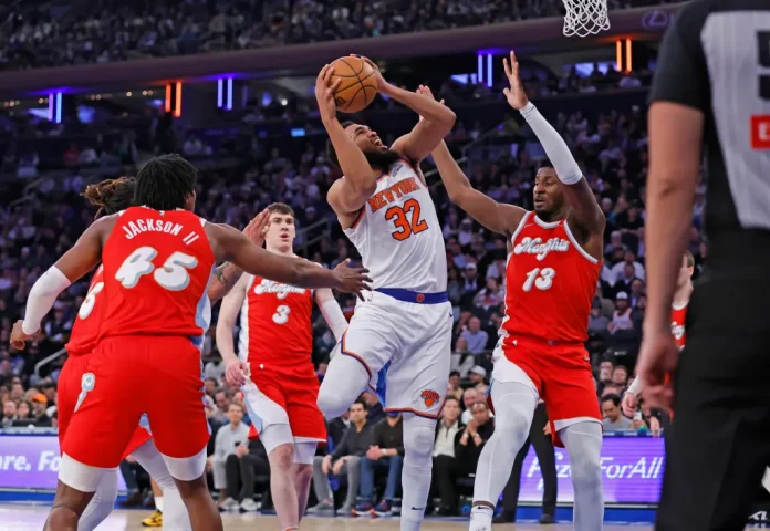 Towns firmó un doble-doble en el triunfo de los Knicks.