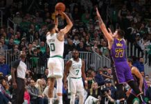 Los Celtics dominaron y se quedaron con el clásico: lo mejor del sábado Tatum fue el máximo anotador en el clásico de la NBA.