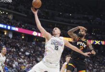 Un histórico Jokic lideró el triunfo de Denver: lo mejor del viernes Jokic fue el primero en firmar un 30-20-20 en la NBA.