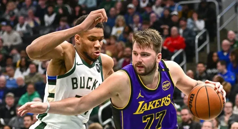 Los Lakers cayeron pese a los 45 puntos de Luka Doncic.
