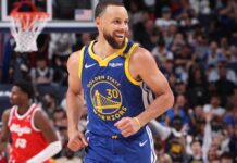 Curry tuvo uno de sus mejores partidos y Golden State subió al quinto puesto: lo mejor del martes Curry sumó 12 triples en la victoria de los Warriors.