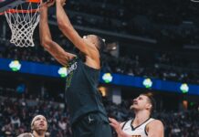 La noche histórica de Jokic fue frustrada por los Timberwolves
