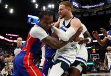 La NBA oficializó las sanciones tras la pelea en Timberwolves-Pistons DiVincenzo y Holland se pelean durante Timberwolves-Pistons