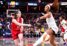 WNBA: Fever-Sky pulverizó todos los récords televisivos Angel Reese firmó un triple-doble en el triunfo de las Fever.