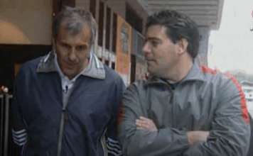 UCU Vintage: Lo mejor de nuestra historia Fabián Pérez junto a Zeljko Obradovic en su visita a Argentina para rememorar su carrera y su triunfo en el campeonaro mundial de básquet en 1990. UCU Vintage