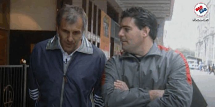Diseño sin título Fabián Pérez junto a Zeljko Obradovic en su visita a Argentina para rememorar su carrera y su triunfo en el campeonaro mundial de básquet en 1990. UCU Vintage