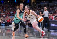 Caitlin Clark pasará dos semanas fuera de las canchas Caitlin Clark ataca tras superar a Ionescu.