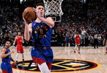 Los Nuggets son semifinalistas del Oeste volcada de Christian Braun en el triunfo de los Nuggets sobre los Clippers en el Juego siete.