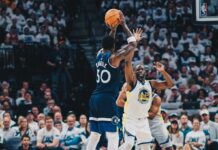 Victoria cómoda de Minnesota para empatar la serie Julius Randle lideró en el triunfo de los Timberwolves sobre los Warriors para igualar la serie en uno.