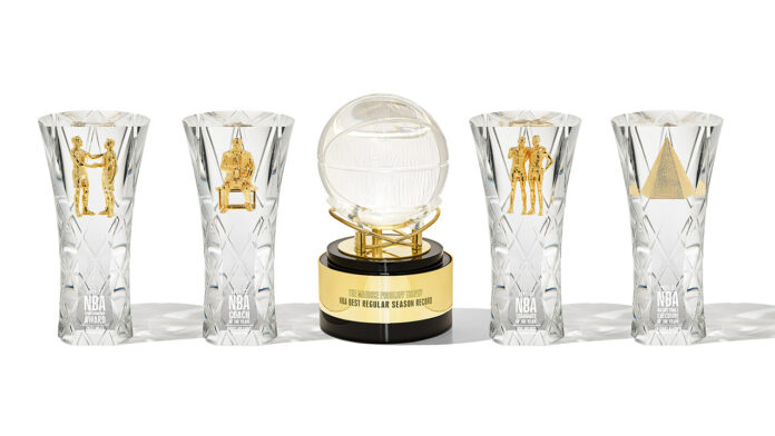 TH_NBA-Trophies La NBA ya entregó todos los premios individuales de la temporada 2024-25.