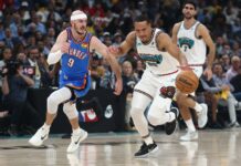 Orlando fue a fondo y sumó a Desmond Bane Desmond Bane lleva la pelota ante la marca de Alex Caruso.