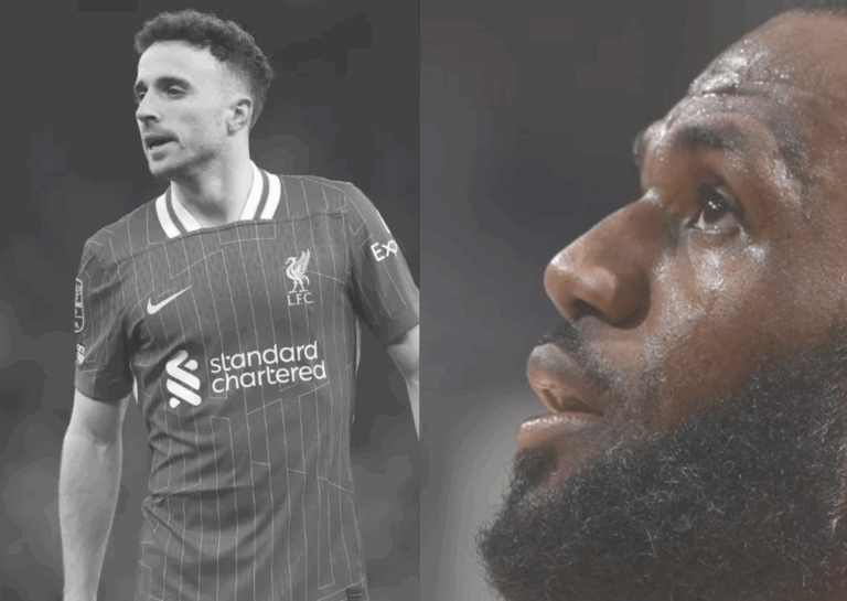 Diogo Jota y LeBron James.